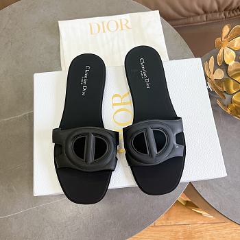 Dior CD Slide Rubber Black 