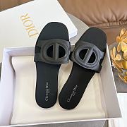Dior CD Slide Rubber Black  - 4