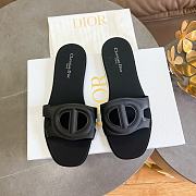 Dior CD Slide Rubber Black  - 2