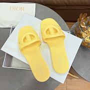 Dior CD Slide Rubber Yellow - 4