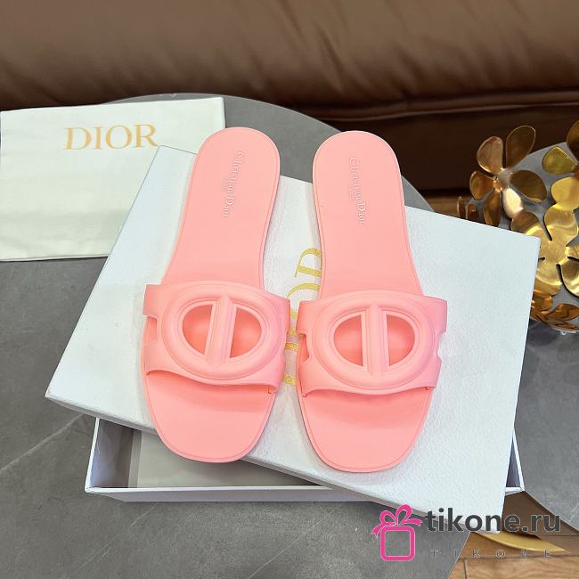 Dior CD Slide Rubber Pink  - 1
