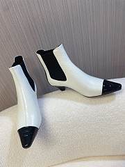 Chanel Shiny Crumpled Calfskin Ankle Boots White 5cm - 2