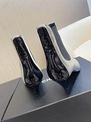 Chanel Shiny Crumpled Calfskin Ankle Boots Silver 5cm - 2