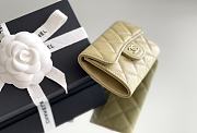 Chanel Classic Flap Card Holder Caviar Gold Caramel Beige - 7.5x11.3x2.1cm - 4