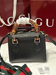 Gucci Diana Small Tote Bambo Handle Bag In Black Leather - 20x16x10cm - 5