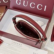 Gucci GG Marmont Mini Bag Heart Rosso Ancora Red Leather - 13.5x11.5x2.5cm - 4