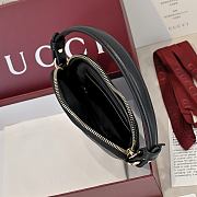 Gucci GG Marmont Mini Bag Heart Black Leather - 13.5x11.5x2.5cm - 5