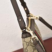 Gucci Ophidia Small Shoulder Bag In Beige And Brown GG Fabric - 26×15×6.5cm - 6