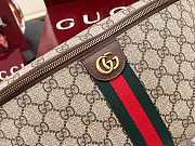 Gucci Ophidia Large Belt Bag In Beige And Dark Brown Fabric - 46x18x5cm - 4