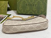  Gucci Ophidia Mini Bag In Beige And White Supreme - 19x10x3cm - 2
