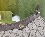 Gucci Ophidia Mini Bag In Beige And Ebony Supreme  - 19x10x3cm - 3