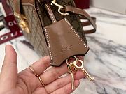 Gucci Padlock Medium Tote Bag Beige/Ebony GG Supreme With Brown - 25.5x17.5x10cm - 3