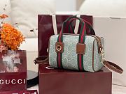 Gucci Mini GG Handbag Blue And White GG Denim - 20x13x13cm - 6