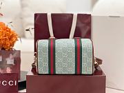 Gucci Mini GG Handbag Blue And White GG Denim - 20x13x13cm - 4