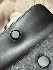 Gucci GG Supreme Belt Bag Black/ Grey - 24x16.5x6cm - 5