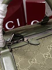 Gucci GG Canvas Large Duffle Bag In Forest Green GG Canvas - 52x32x28cm - 5