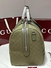 Gucci GG Canvas Large Duffle Bag In Forest Green GG Canvas - 52x32x28cm - 3