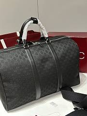Gucci GG Canvas Large Duffle Bag In Black GG Canvas - 52x32x28cm - 5