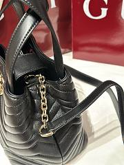 Gucci Betty Small Tote Bag Black Leather - 29x18x12.5cm - 3