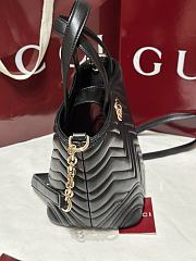 Gucci Betty Small Tote Bag Black Leather - 29x18x12.5cm - 6