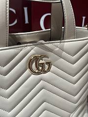 Gucci Betty Small Tote Bag White Leather - 29x18x12.5cm - 5