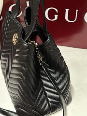 Gucci Betty Medium Tote Bag Black Leather - 28x24x16cm - 4