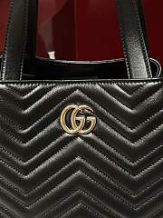 Gucci Betty Medium Tote Bag Black Leather - 28x24x16cm - 2