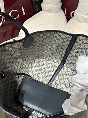 Gucci Totissima Large Reversible Tote Dark Blue Denim - 30.5x28x27cm - 4