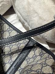 Gucci Totissima Large Reversible Tote Dark Blue Denim - 30.5x28x27cm - 3