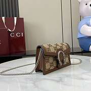 Gucci Dionysus Super Mini Bag with Crystal Embellished GG - 16.5x10x4cm - 5
