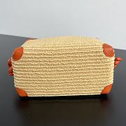 Bottega Veneta Loop Top Handle in Natural/ Burned Orange - 21x13x12cm - 4