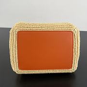 Bottega Veneta Small Parachute in Natural/ Burned Orange - 21x17x16.5cm - 3