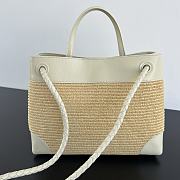 Bottega Veneta Meidum Andiamo Raffia SeaSalt/Natural - 32x25x11cm - 5