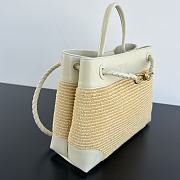 Bottega Veneta Meidum Andiamo Raffia SeaSalt/Natural - 32x25x11cm - 4