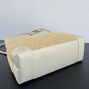 Bottega Veneta Meidum Andiamo Raffia SeaSalt/Natural - 32x25x11cm - 3