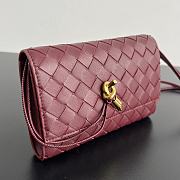 Bottega Veneta Andiamo Pouch Burgundy - 19x12.6x2cm - 6