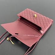 Bottega Veneta Andiamo Pouch Burgundy - 19x12.6x2cm - 5