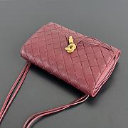 Bottega Veneta Andiamo Pouch Burgundy - 19x12.6x2cm - 2