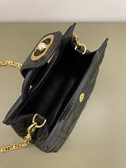 Dior Jolie Top Handle Mini Bag Black Cannage Lambskin - 18.5x8.5x13cm - 2