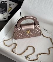 Chanel 23 Metallic Bronze Kelly Bag - 13x19x7cm - 3