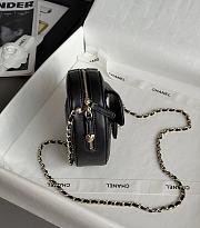 Chanel Heart Bag Lambskin & Gold Tone Metal Black - 18x19x5cm - 4