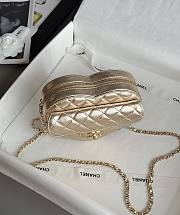 Chanel Heart Bag Lambskin & Gold Tone Metal Gold - 18x19x5cm - 5