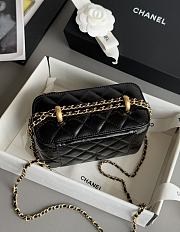 Chanel Small Vanity With Chain Black - 17x8x9.5cm - 6