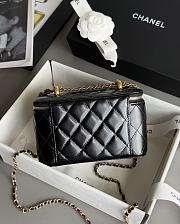 Chanel Small Vanity With Chain Black - 17x8x9.5cm - 5