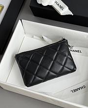 Chanel Quilted Calfskin Cambon Key Pouch Black - 13x8cm - 3