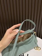 Alaia Le Click East West Medium Bag In Nubuck Sage - 30x14x9cm - 6