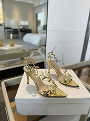 Gianvito Rossi Sandals Flavia Gold Shiny Calf 105mm - 5