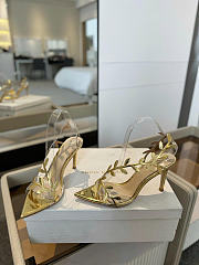 Gianvito Rossi Sandals Flavia Gold Shiny Calf 105mm - 6