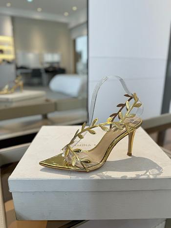 Gianvito Rossi Sandals Flavia Gold Shiny Calf 105mm