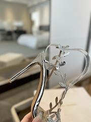 Gianvito Rossi Sandals Flavia Silver Shiny Calf 105mm - 3